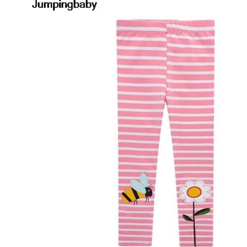 2021 Girls Leggings Pink Stripped Pants Girl Leggins Cotton Baby Spring Tights Legging Kids Trousers Fille Pantalones Baju Anak