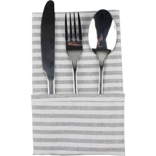 30 x 40cm Striped cloth Napkins cotton linen heat insulation mat dinner table Napkins fabric placemats