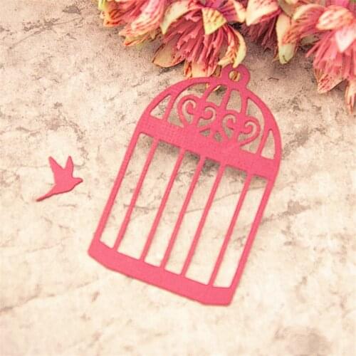 4.7x7.5/1.7x1.5cm Cutting dies birdcage metal crafts paper die-cutting /DIY embossing Easter and New Year Scrapbooking