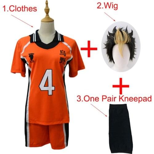 Anime Haikyuu Hinata Yu Nishinoya/Hinata Shoyo Full Set Cosplay Costume Summer Volleyball Sportswear Includes Tops/Shorts