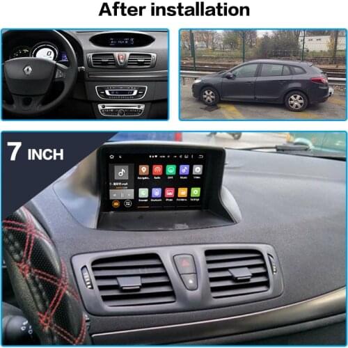 For Renault Megane 3 Fluen Android 10.0 4+128G Screen Car Multimedia DVD Player GPS Navigation Auto Audio Radio Stereo Head Unit