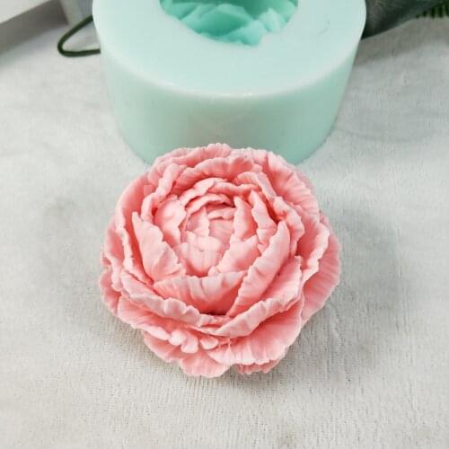 Bloom Rose Flower 3D Silicone Mold Handmade wedding Cake Decorating Tools Cupcake Jelly Candle Decoration Craft Mould