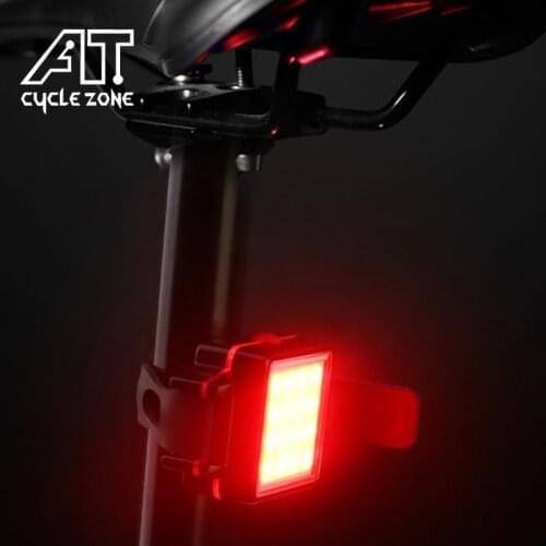 CYCLE ZONE 5 Mode COB USB Bicycle Rear Rechargeable Light Taillight LED Bike Waterproof Light Light Bike MTB Accessories