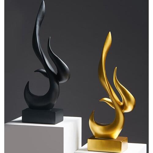 Home decor statu abstract outdoor garden sculptur resin statue sculpture modern art Decorative statues and sculptures decoration
