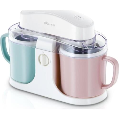 Double Barrel Ice Cream Maker Household Full-automatic Ice Cream Machine DIY Ice Cream Rolls