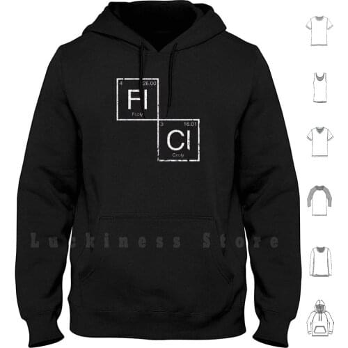 Flcl Periodic Table Hoodie Long Sleeve Brittle Bullet Commander Amarao Kitsurubami Canti Naota Fooly Cooly Flcl