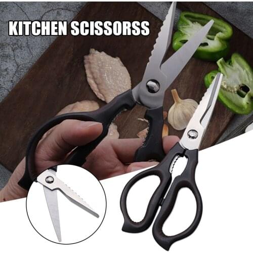 Kitchen Scissors All Purpose Stainless Steel Kitchen Shears Heavy Duty Food Meat Fish Scissors Cooking Accessory TS2