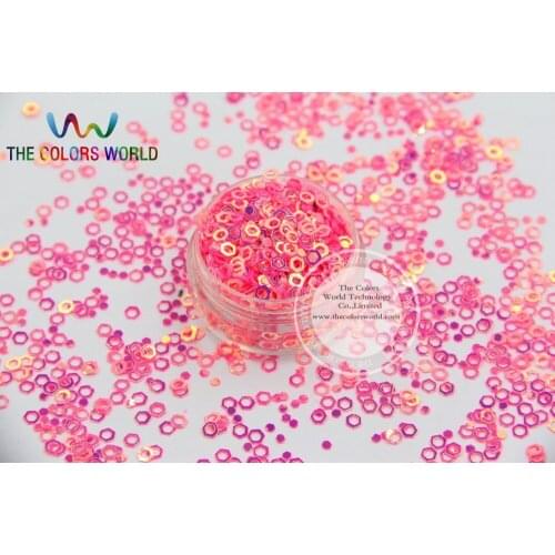 LJ4-6 Amazing Hexagon shape sequins for nail Art or DIY decoration
