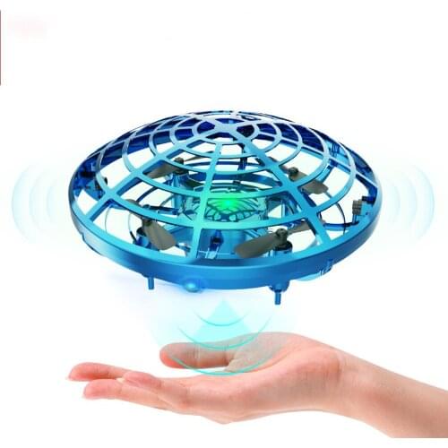 KaKBeir Holy Stone UFO Mini Drone Infraed Hand Sensing Aircraft Anti-Collision Hand Operated RC Drone For Kids Helicopter Toys