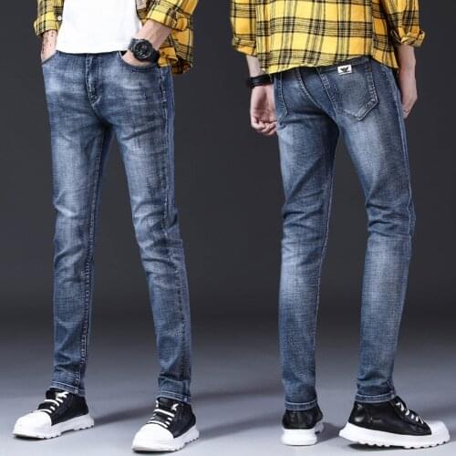 2021 Men’s Luxury Blue Jeans,Stretch Slim-fit Denim Pants,Business&Casual Jeans,Youth Fashion Must