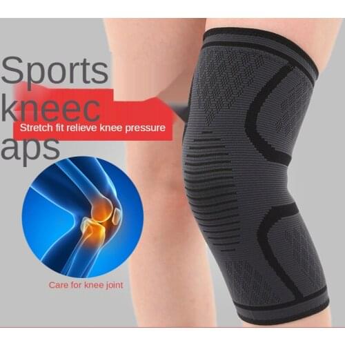 2021 New Fashion Hot Sale Nylon Sports Knee Pads Cycling Basketball Knee Pads Knitted Non-slip Warm Knee Pads