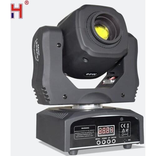 New Design Led Inno Pocket Spot Mini Moving Head 60W Dmx 7 Gobos With 3 Face Prism Effect Stage Lighting Equipment