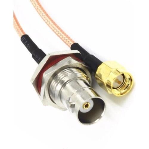 SMA Jack To BNC Female Plug Connector Bulkhead RF Adapter Wire Assembly RG316 Coaxial Cable 15cm
