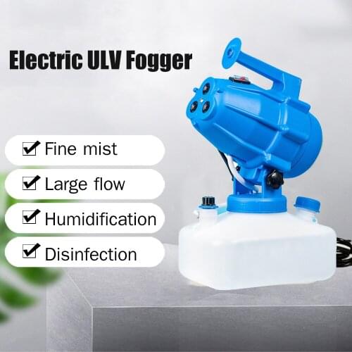 Portable Professional Ultra-Low Volume Atomizer Sprayer 5L Electric ULV Fogger Fine Mist Blower Humidifier Pesticide Nebulizer