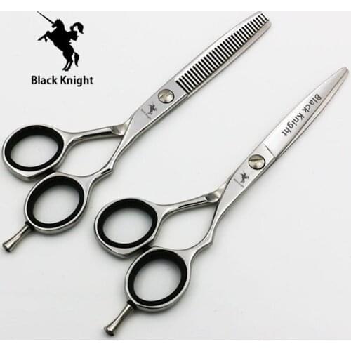 Black Knight 5.5/6 inch Professional hair scissors Cutting and Thinning Scissors Set Barber Salon Hairdressing Shears