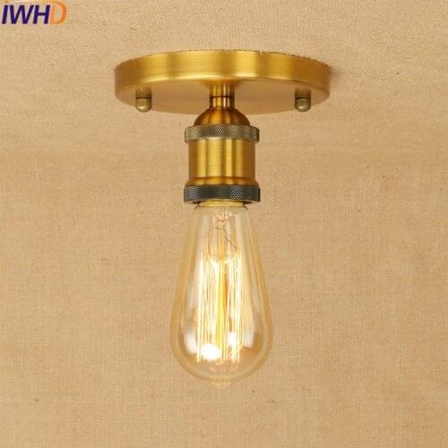 Industrial Vintage Ceiling Lights Lamparas De Techo Retro Ceiling Lamp Fixtures Home Lighting Avize Luminaire Living Room Lights