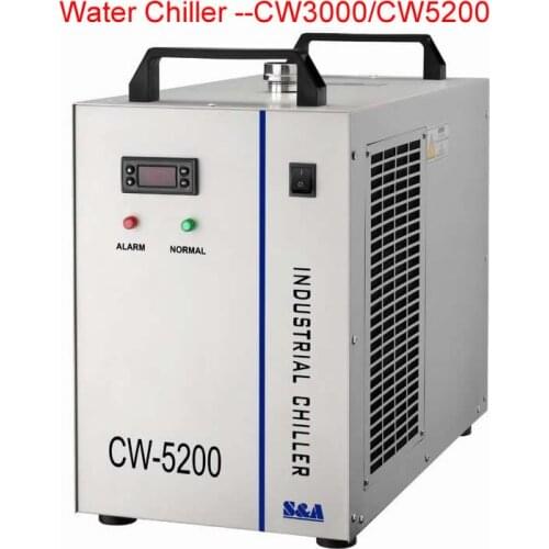 CW3000 Industrial Water Chiller CW5200 for CO2 Laser Engraving Cutting Machine Cooling 60W 80W 100W 130W Laser Tube