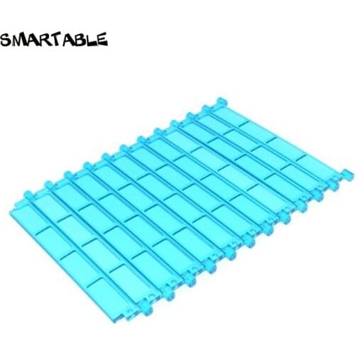 Smartable MOC Transparent Garage Rolling Door Blocks Parts DIY Toys Creative Compatible All Brands 4218 20pcs/lot