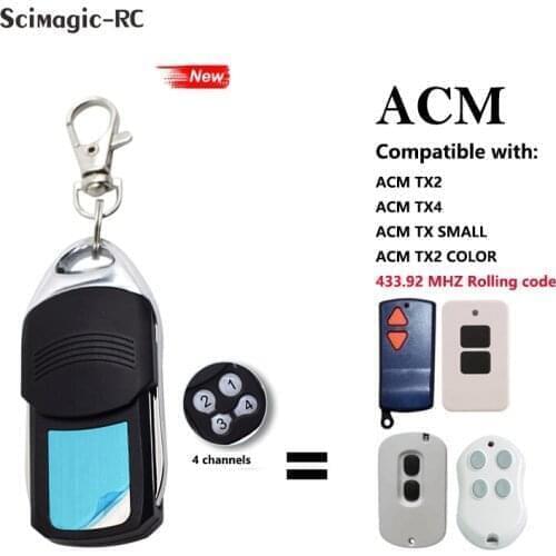 Fod ACM For Garage Door Remote Control TX2/COLOR TX4/TX SMALL433.92MHZ Obstacle Control Panel Valve Control Door Keychain