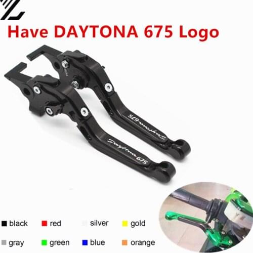 For Triumph DAYTONA 675 2006-2017 2007 2008 2009 2010 Motorcycle CNC Adjustable Folding Retractable Brake Clutch Lever