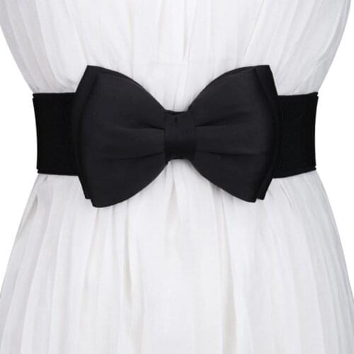 Fashion Women Bow Buckle Simple Belt High Quality Tight Width Waistband Sweet Ladies All-Match Dress Coat Multi-Color Accessorie