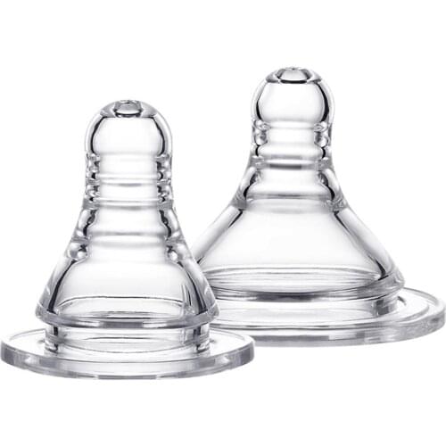 Newborn Nipple Infant Baby Nipple Liquid Silicone Pacifier Teat Dummy Feeding Nipple Soother For Cross Hole And Round Hole