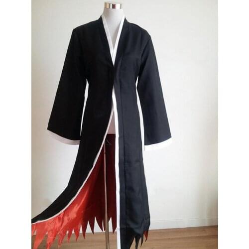 Anime Bleach Cosplay Costume Ichigo Kurosaki Costumes for Halloween Tops+Pants Free Shipping