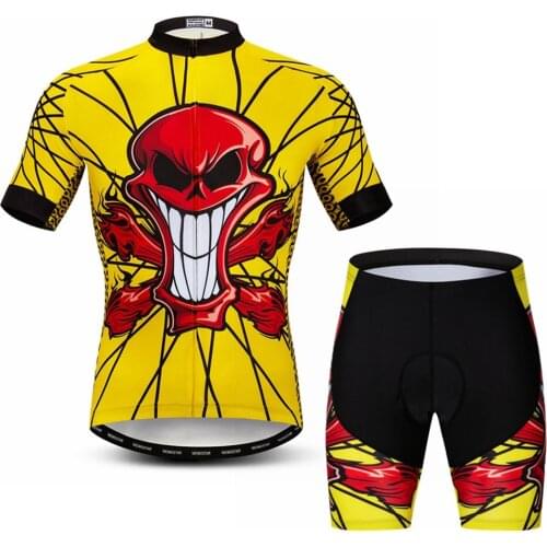 UFOBIKE Mens Cycling Clothing Short Bike Jersey Summer Cycling Jersey Set Breathable Team Racing Sport Bicycle Wear