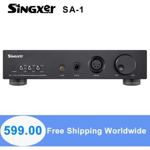 Singxer SA-1 Headphone Amplifier Fully Balanced Discrete Class A Amp SA1 Support XLR/6.35mm/4.4mm Multi Interface Preamp