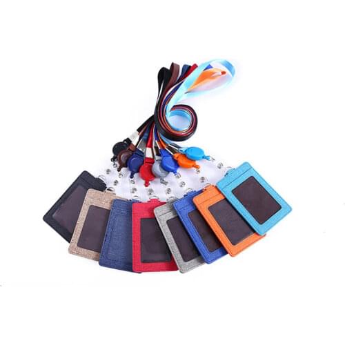 New Style Card Holder Retractable Lanyard Card Holder Identity Badge Reel Rope Card Case ID IC Holders Key Holder
