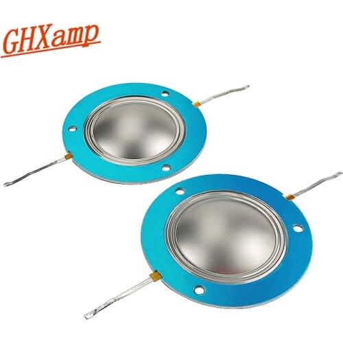 GHXAMP 34.4mm 34.5 Core Treble Voice coil For PV14XT Imported titanium film Aluminum sheet 8OHM 1 Pairs