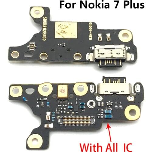 Tested Type-C USB Charging Port Charger Dock Connector Mic Microphone Board For Nokia 7 plus 7+ TA-1049 1055 1062