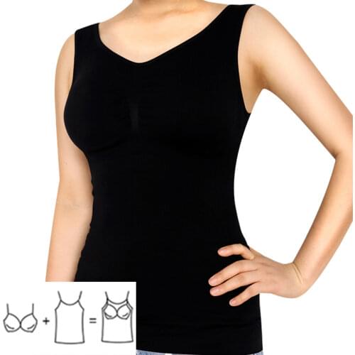 Women Slim Up Lift Bra Shaper Tops Body Shaping Camisole Corset Waist Slimming shapers Super Thin Seamless Tank