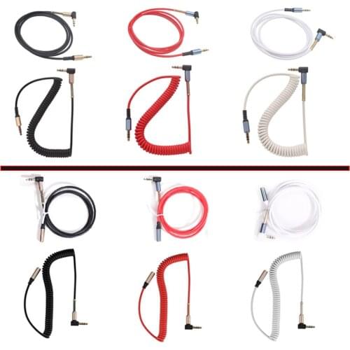 10pcs 3.5mm Retractable Audio Cable Male-Male / Female Stereo Aux Cable for Car Headphone Speaker Gold Plated 3.5mm Spring Line