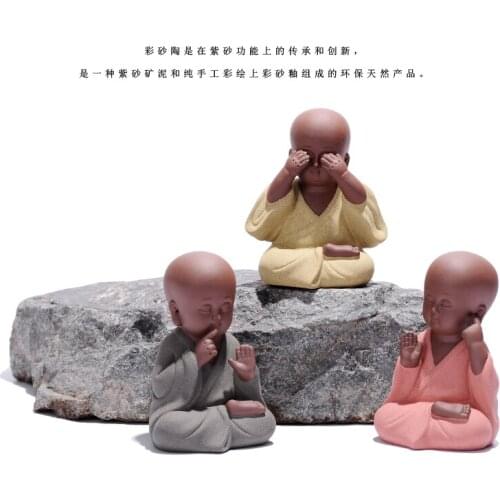 2020 BEST business ART birthday present-HOME Office "CHAN " Buddha Art culture porcelain pottery Handmade sentiment art statue