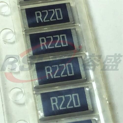 2512 R220 0.22R 0.22 ohm 1W 1% 6.35mm 3.2mm 100pcs/lot