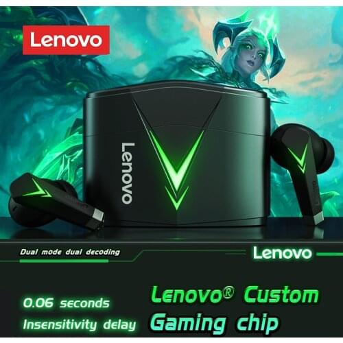 Lenovo LP6 TWS Earphone Wireless Bluetooth V5.0 Sport Headphones Gaming Headse:No-Delay, in-Ear Sports, Universal Apple Android