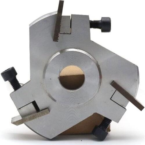 Woodworking 3 Teeth Blade Shovel Wood Carving Knife Polishing Disc with Wrench New 2020