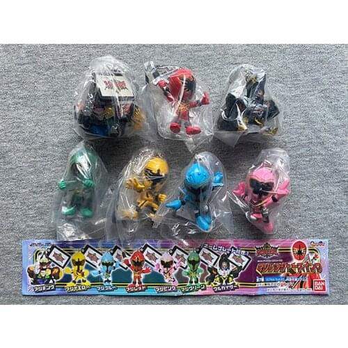BANDAI Super Sentai Rangers Magic Force Action Figure Capsule Toys Anime Mahou Sentai Magiranger Dolls Mystic Force Model Set