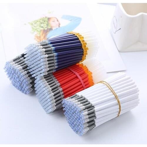 Ellen Brook 0.5mm 20pcs/set Press Gel Pen Bullet Refill Office Signature Red Blue Black Ink Office School Stationery Supplies