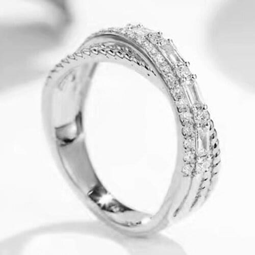 Hot YaYI Jewelry Fashion Princess Cut Prong Setting White AAA Cubic Zirconia Silver Color Engagement Wedding Precious Gift Rings