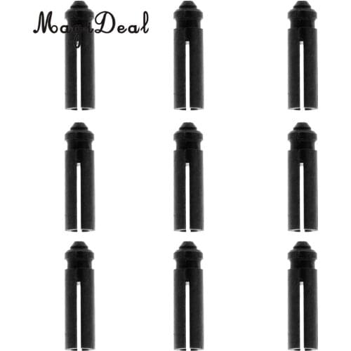 MagiDeal Set of 9 Pieces Professional Anodised Aluminum Dart Flight Savers / Protectors Black Protectors Darts Accessories