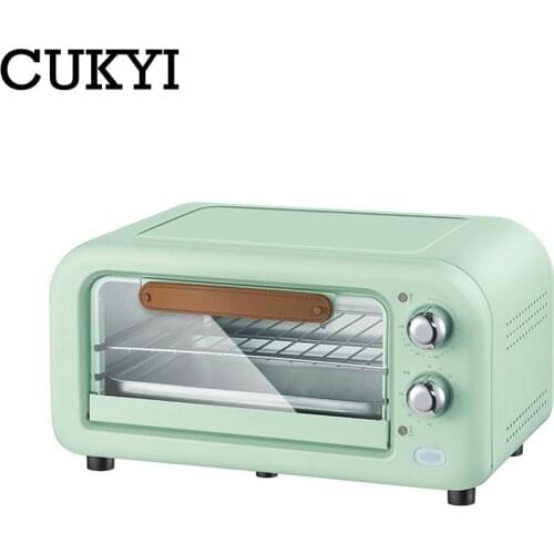 CUKYI Mini oven baking Red and Black 12L Household Multifunctional cookies Household Electric ovens
