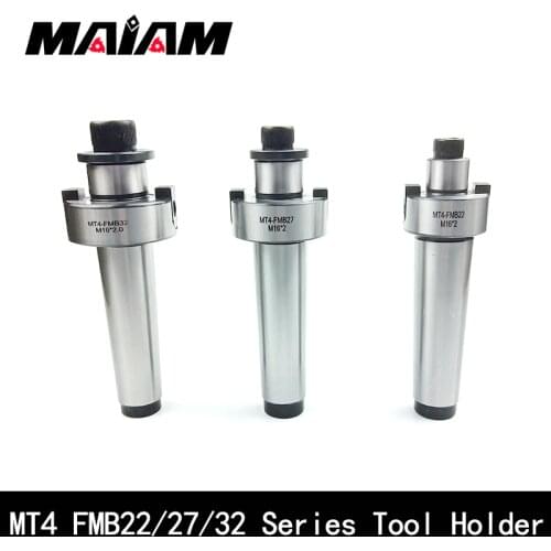 1pcs MT4 FMB22 FMB27 FMB32 Tool holder Morse 4# mtb4 m16 mt fmb face mill morse tool holder lathe mill spindle bap 400r 300r