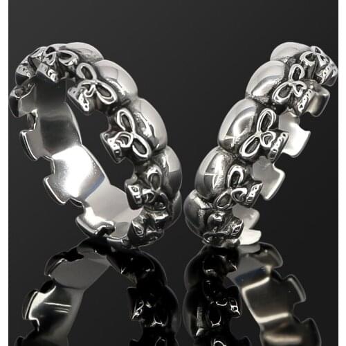 Stainless Steel Skull Cock Ring Penis Sleeve For Male Extender Penis Enlargement Condoms Sex Toys Intimate Goods Ring