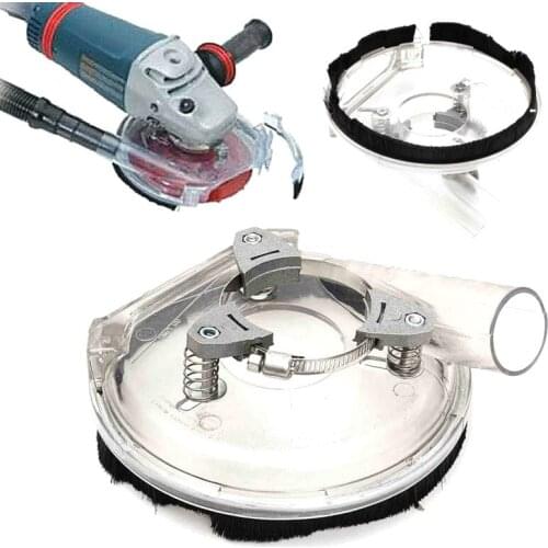1 Set Clear Dust Shroud Kit Dry Grinding Shroud Cover for Angle Grinder Practical Hand Power Tool Accessories
