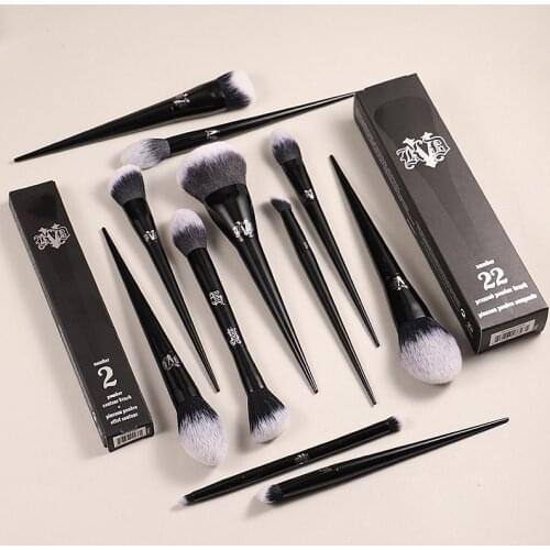 11Pcs Makeup Brushes Set Cosmetic Foundation Powder Eye Shadow Blending Concealer Beauty Tools Kit Make Up Brushes Maquiagem