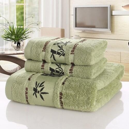 Bamboo Fiber Towels Set Home Bath Towels for Adults Face Towel Thick Absorbent Luxury Bathroom Towels Toalha De Praia#jis