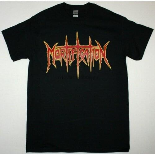 MORTIFICATION LOGO CHRISTIAN METAL DEATH METAL GRINDCORE NEW BLACK T-SHIRT