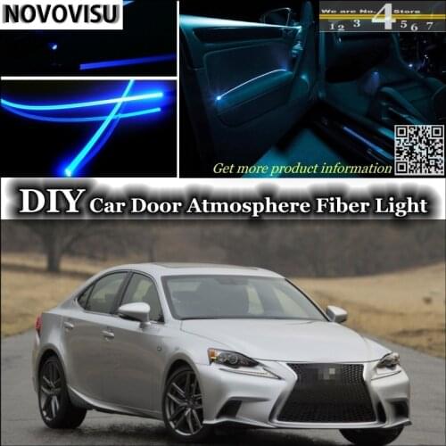 NOVOVISU For Lexus IS IS200 IS250 IS300 IS350 For TOYOTA Altezza interior Ambient Light Atmosphere Fiber Optic Band Lights Door